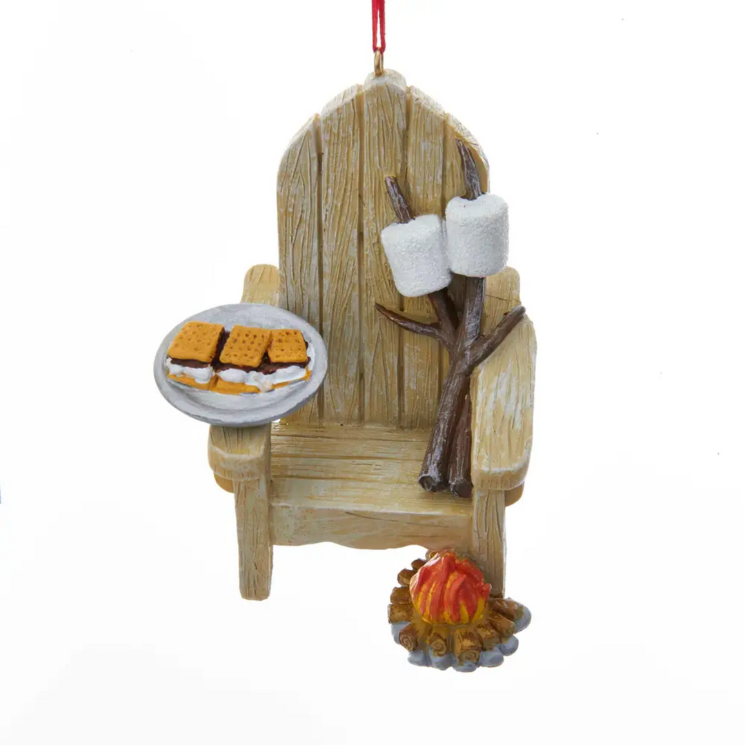 Adirondack Chair and S'mores Ornament
