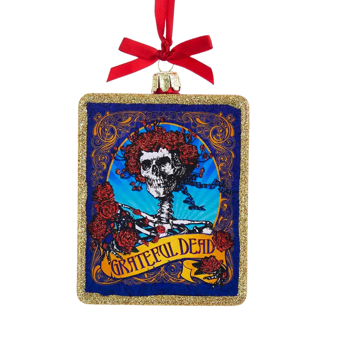 Glass Grateful Dead Ornament