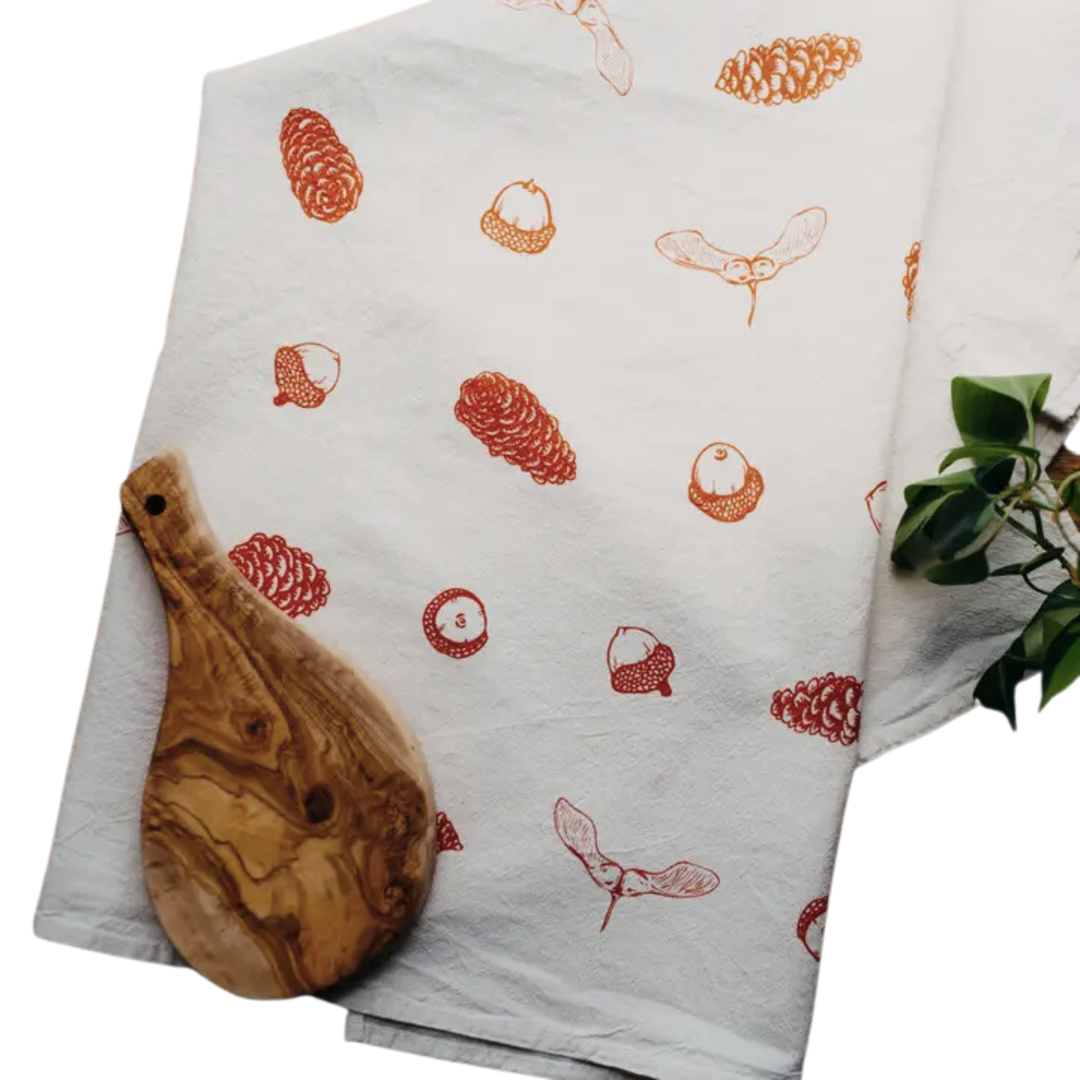 Tree Seeds Tea Towel