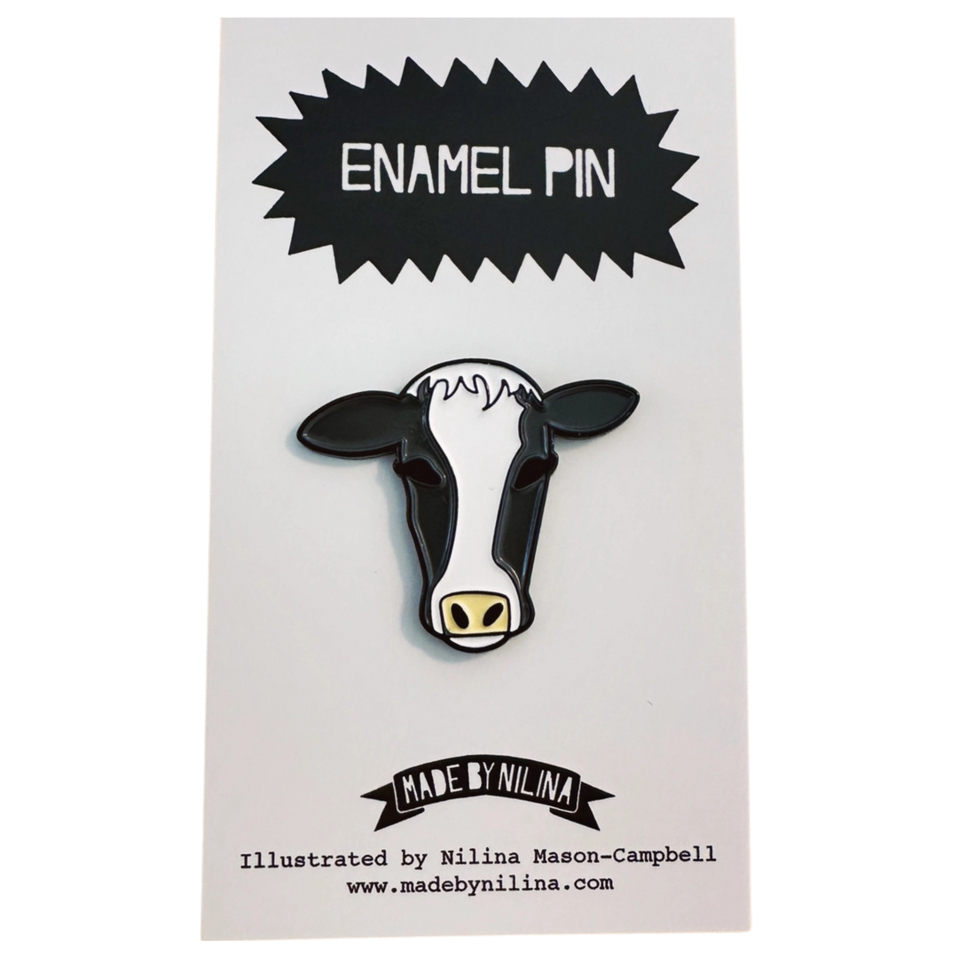 Holstein Dairy Cow Enamel Pin