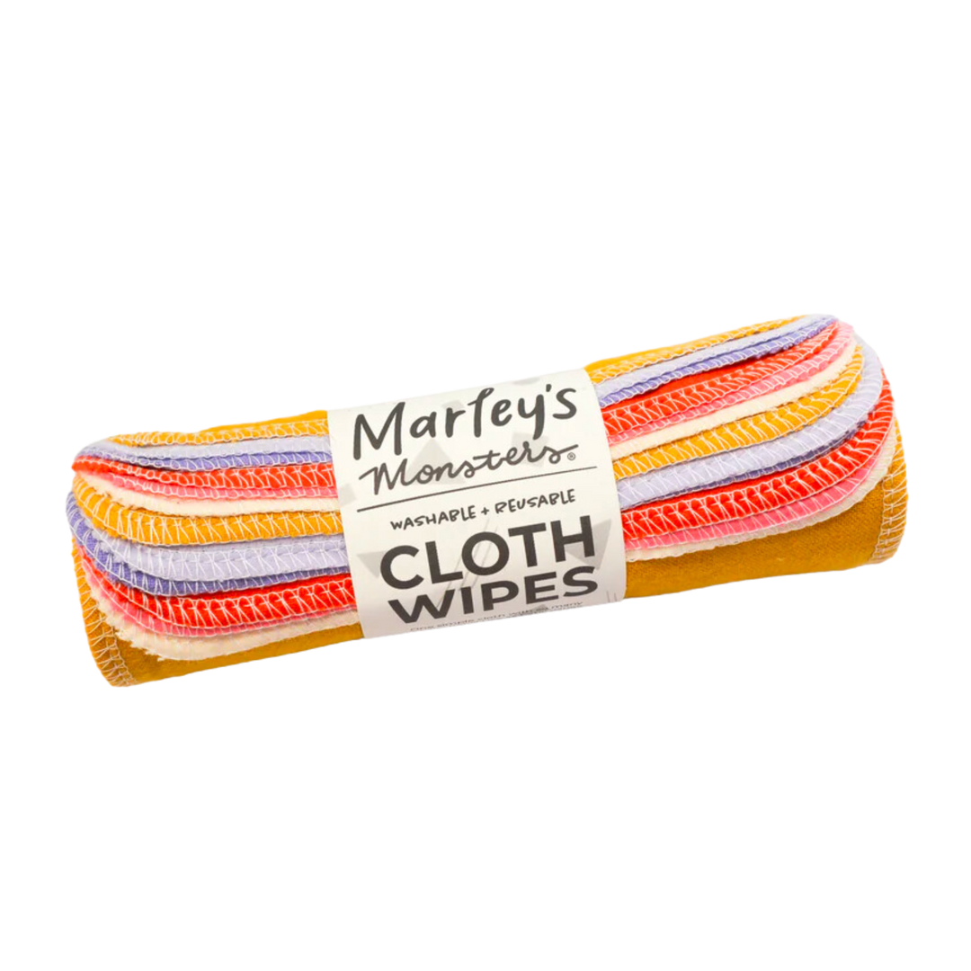 Reusable Cloth Wipes: Specialty Color Mixes - 12 Pack - Sunrise Mix