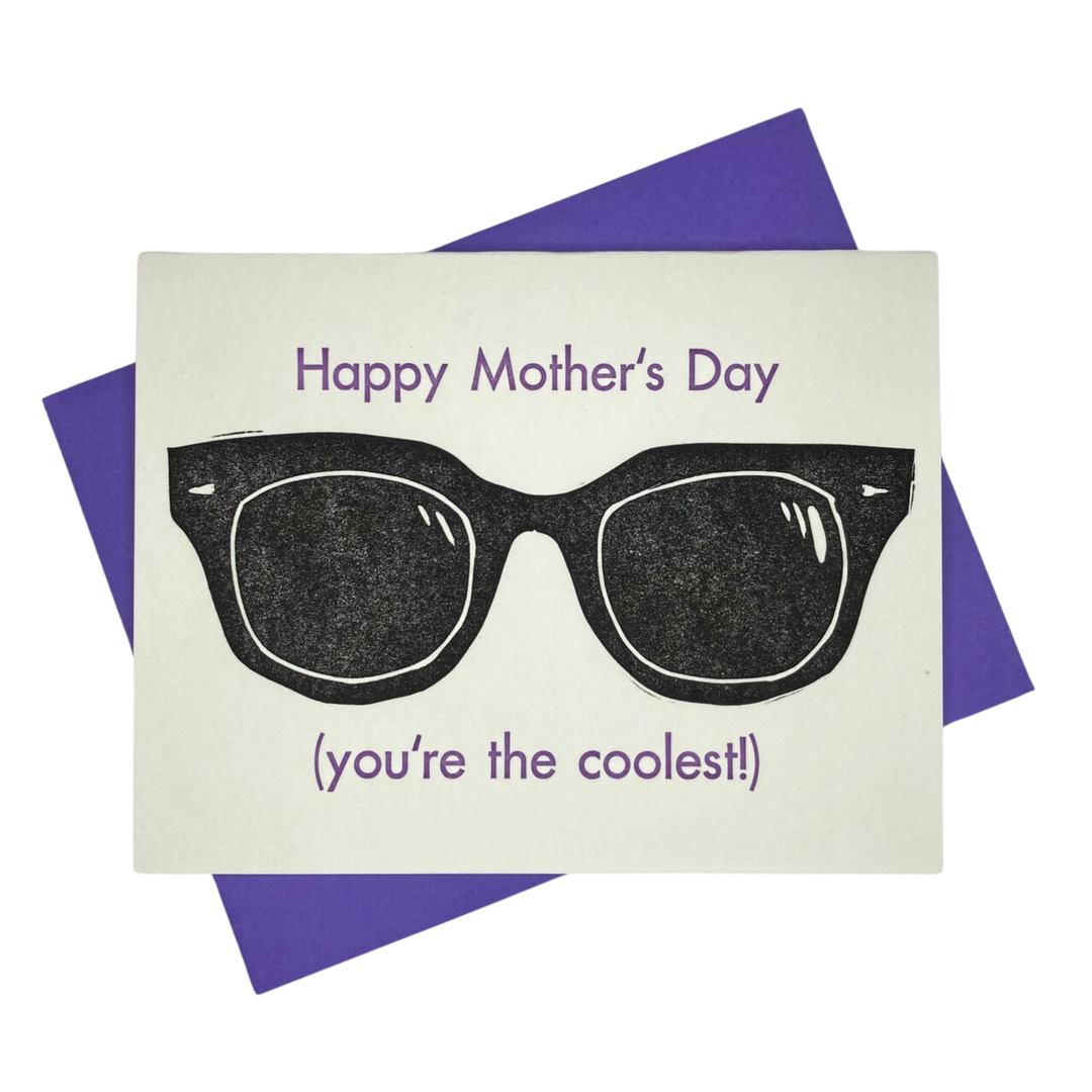 Coolest Mom Letterpress Card