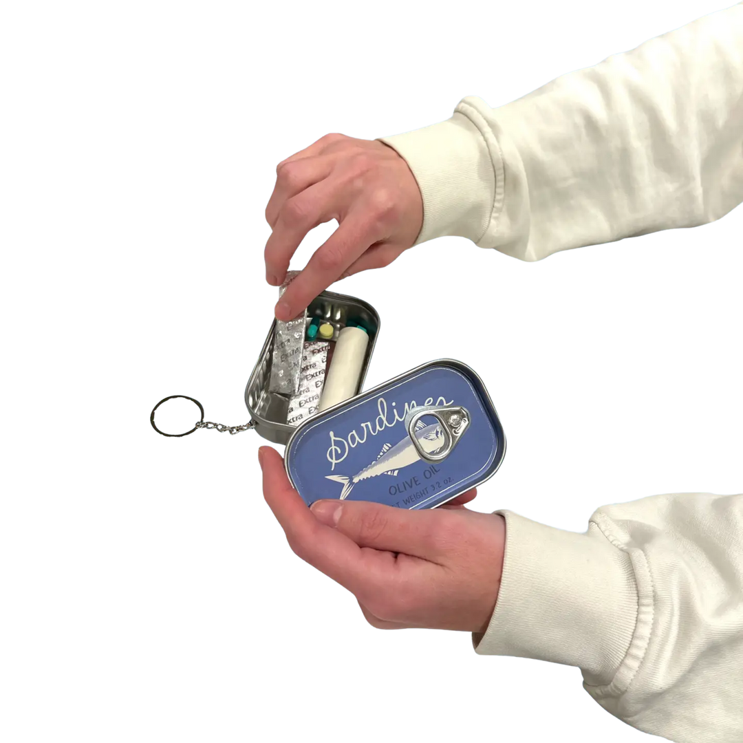 Sardine Tin Keychain
