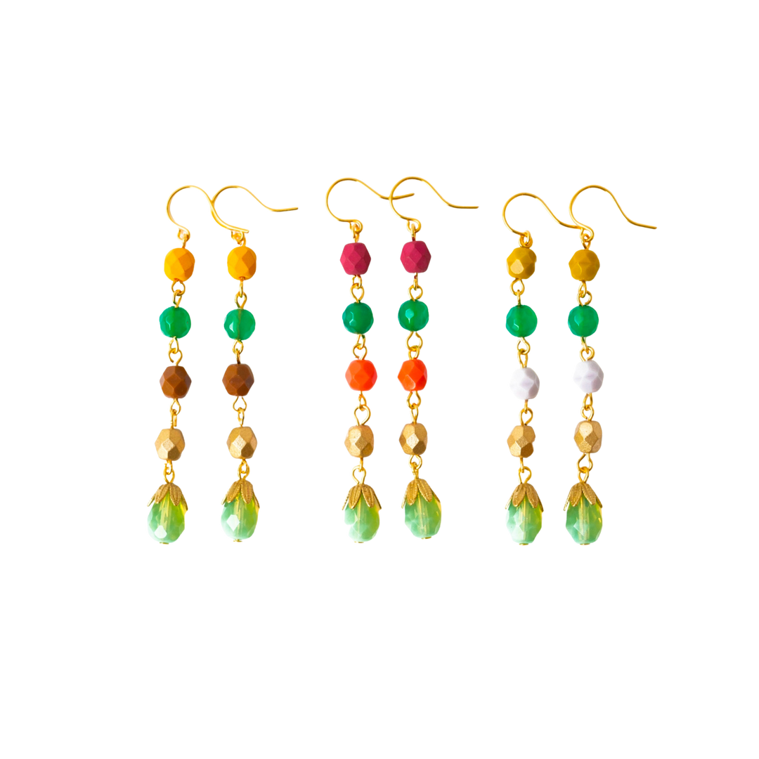 Long Beaded Earrings