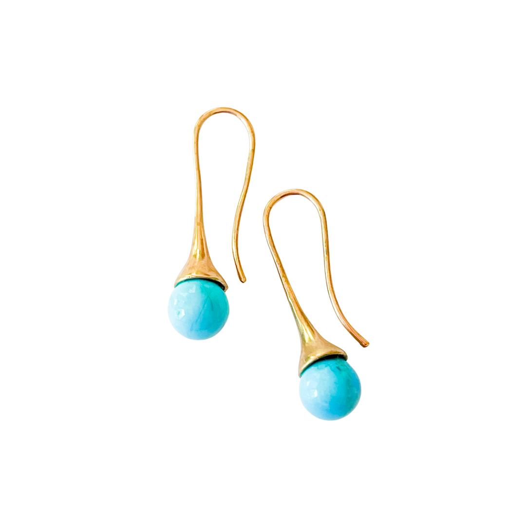 Turquoise Teardrop Earrings