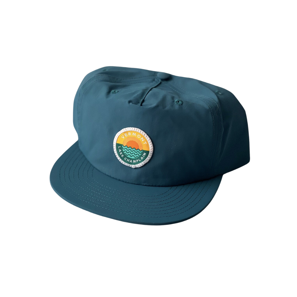 Lake Champlain Nylon Hat - Deep Teal