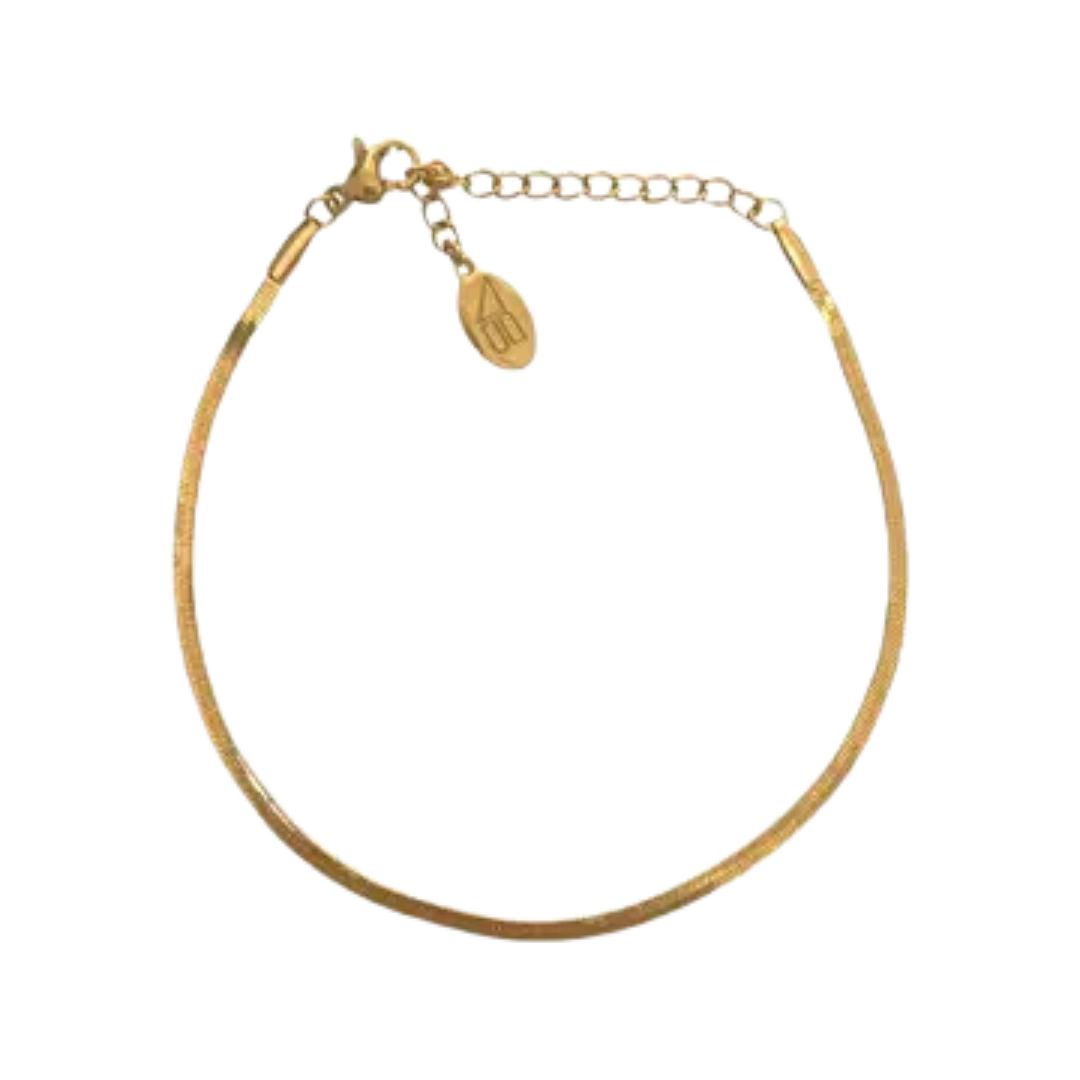 Micro Gold Herringbone Bracelet