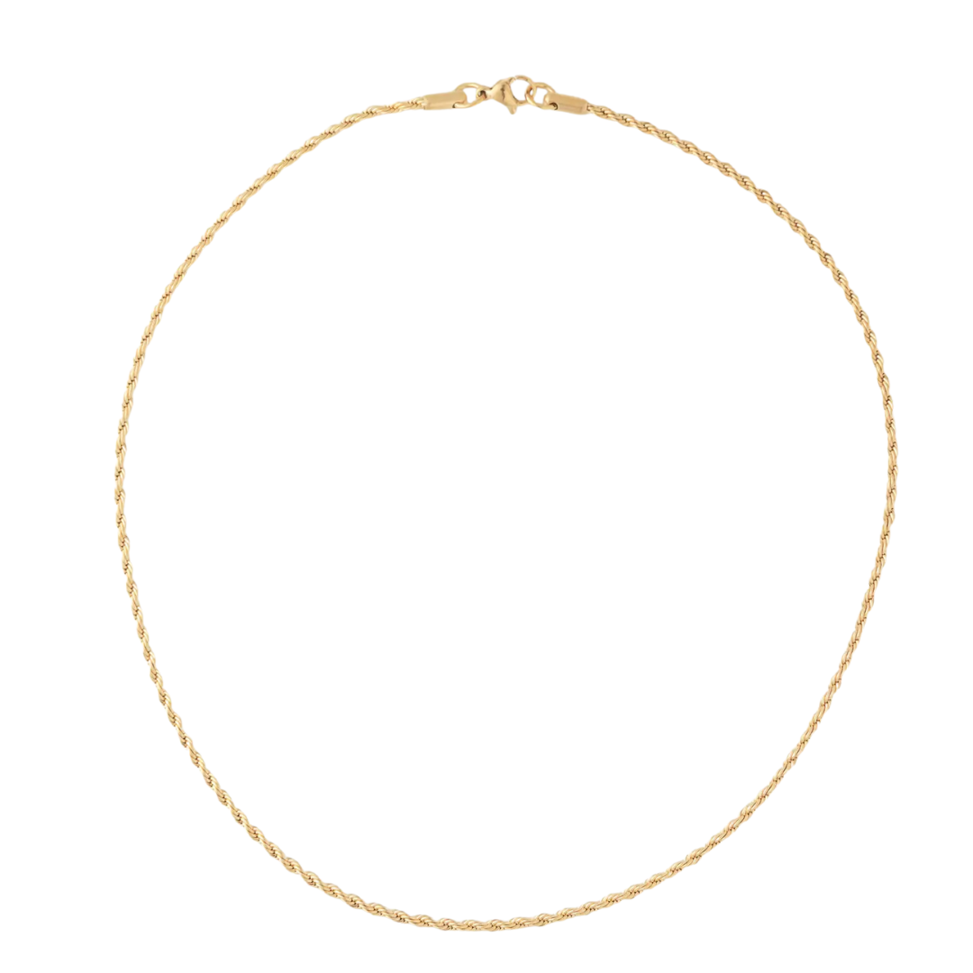 Skinny Golden Rope Necklace