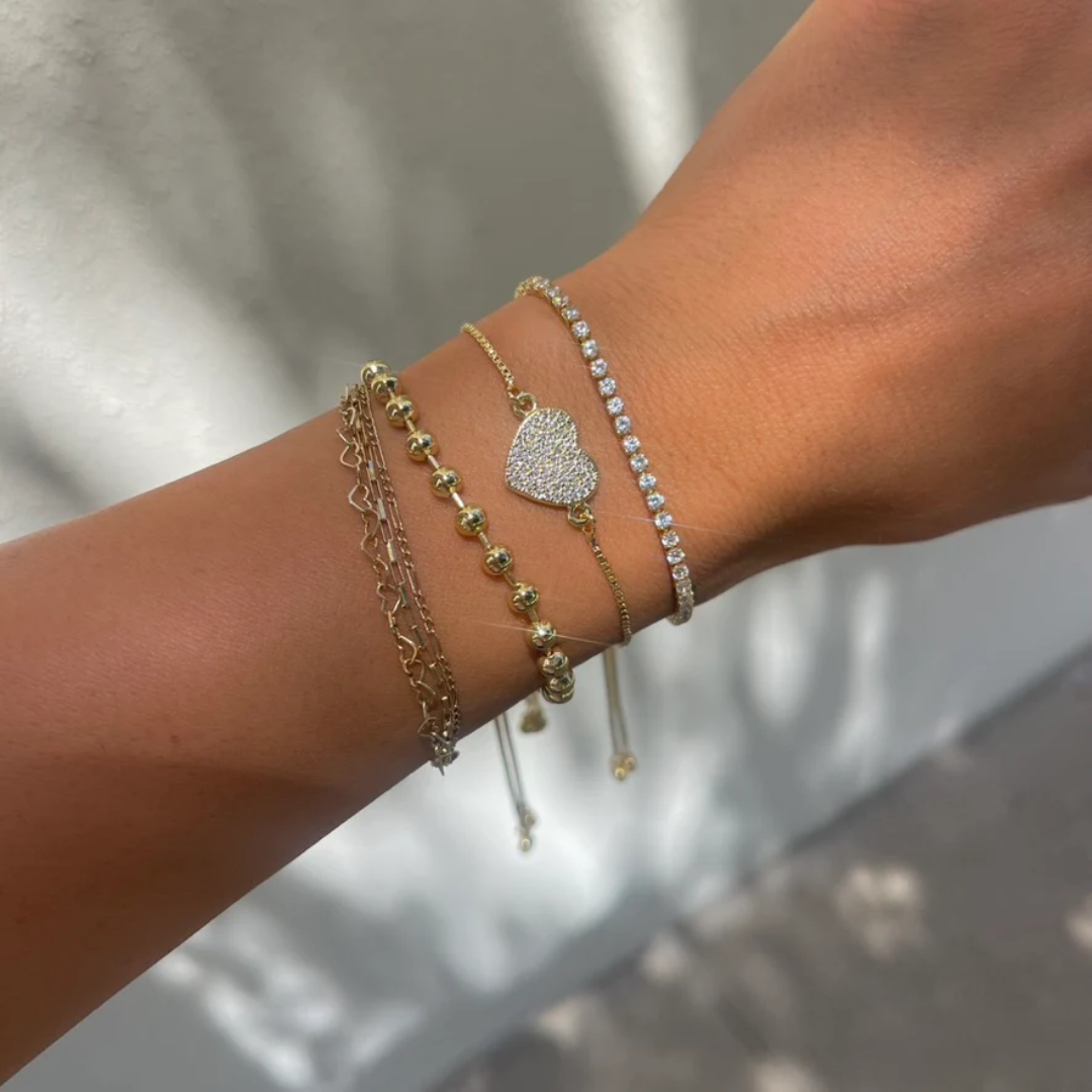 Stella Ball Chain Slider Bracelet