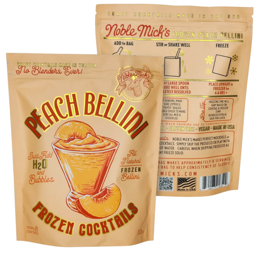 Peach Bellini Frozen Cocktail