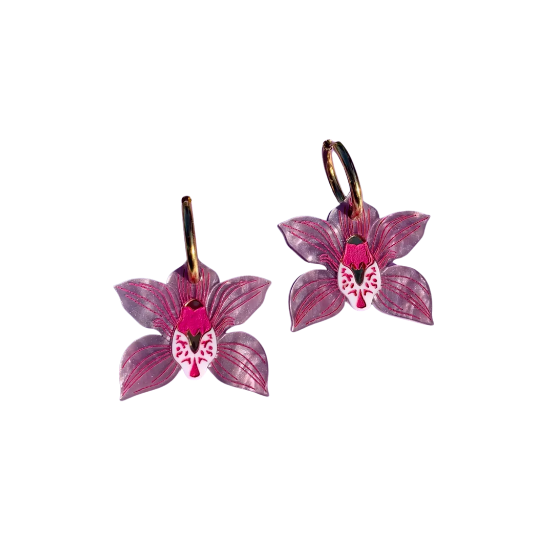 Orchid Earrings