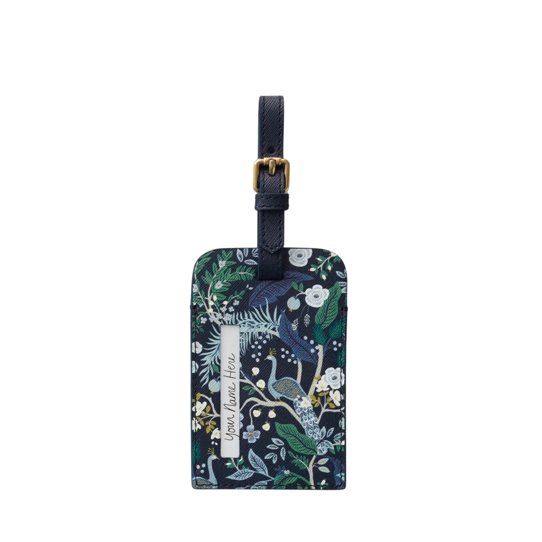 Peacock Luggage Tag