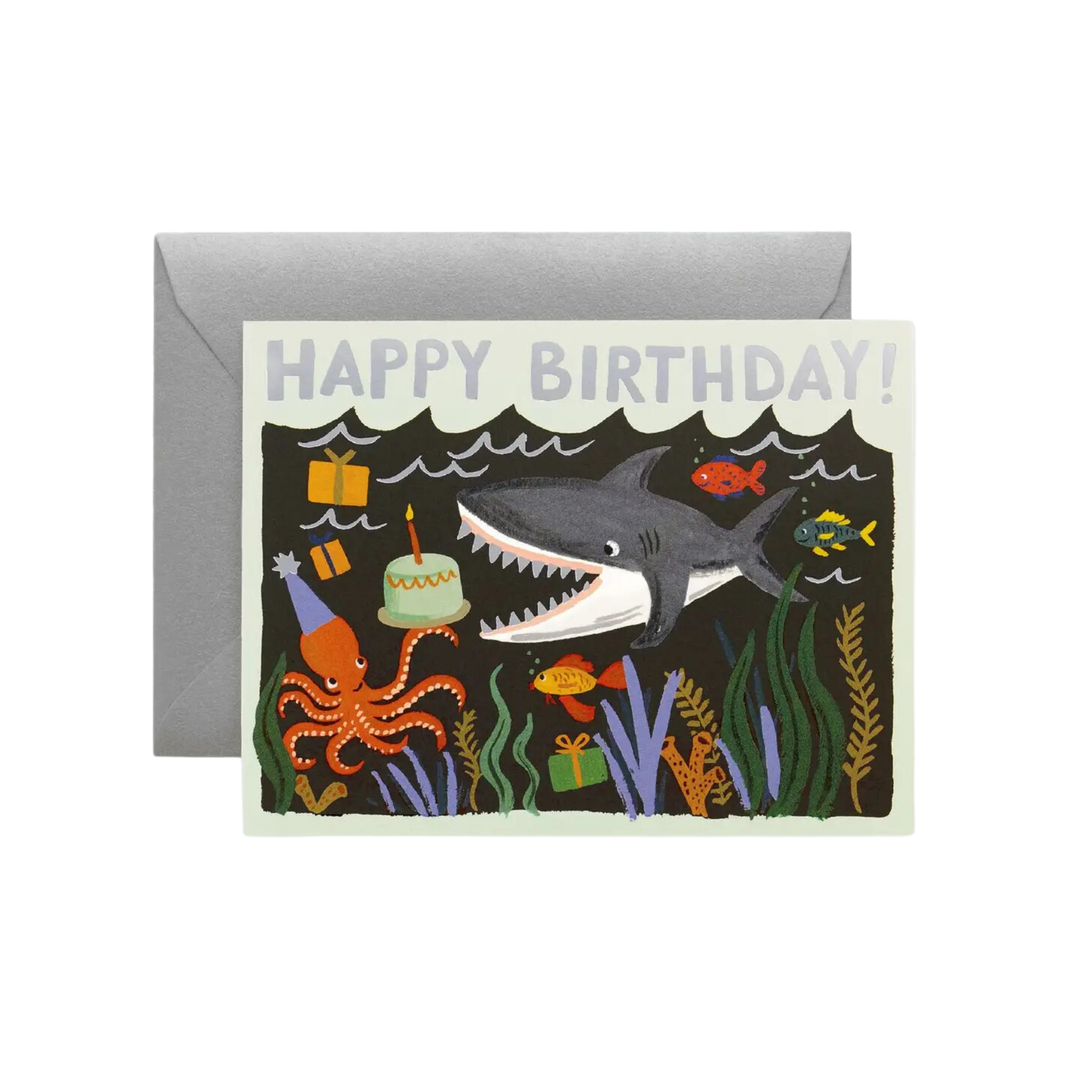 Shark Birthday Card