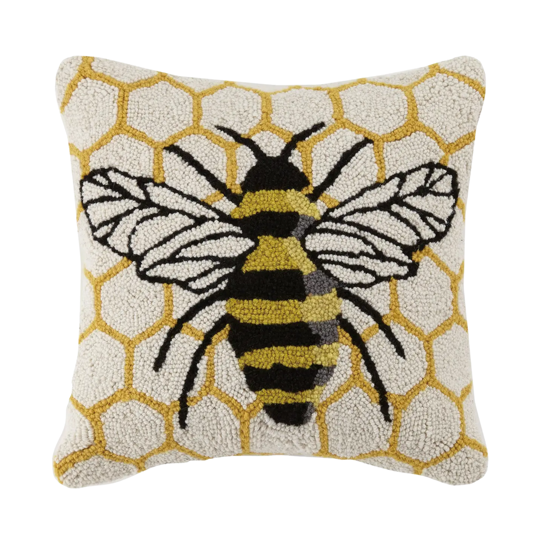 Honeycomb Bee Hook Pillow