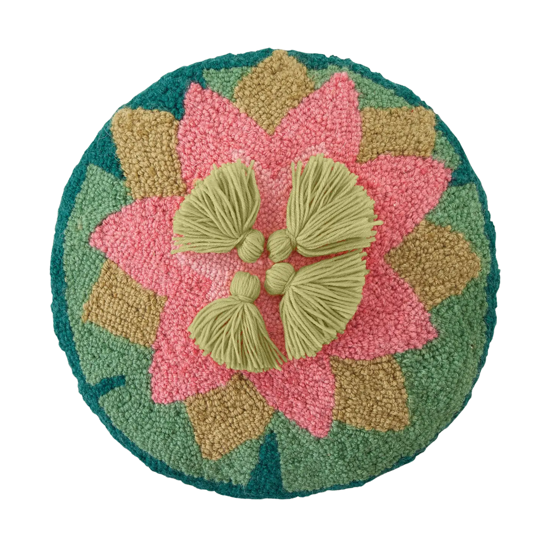No Mud No Lotus Hook Pillow