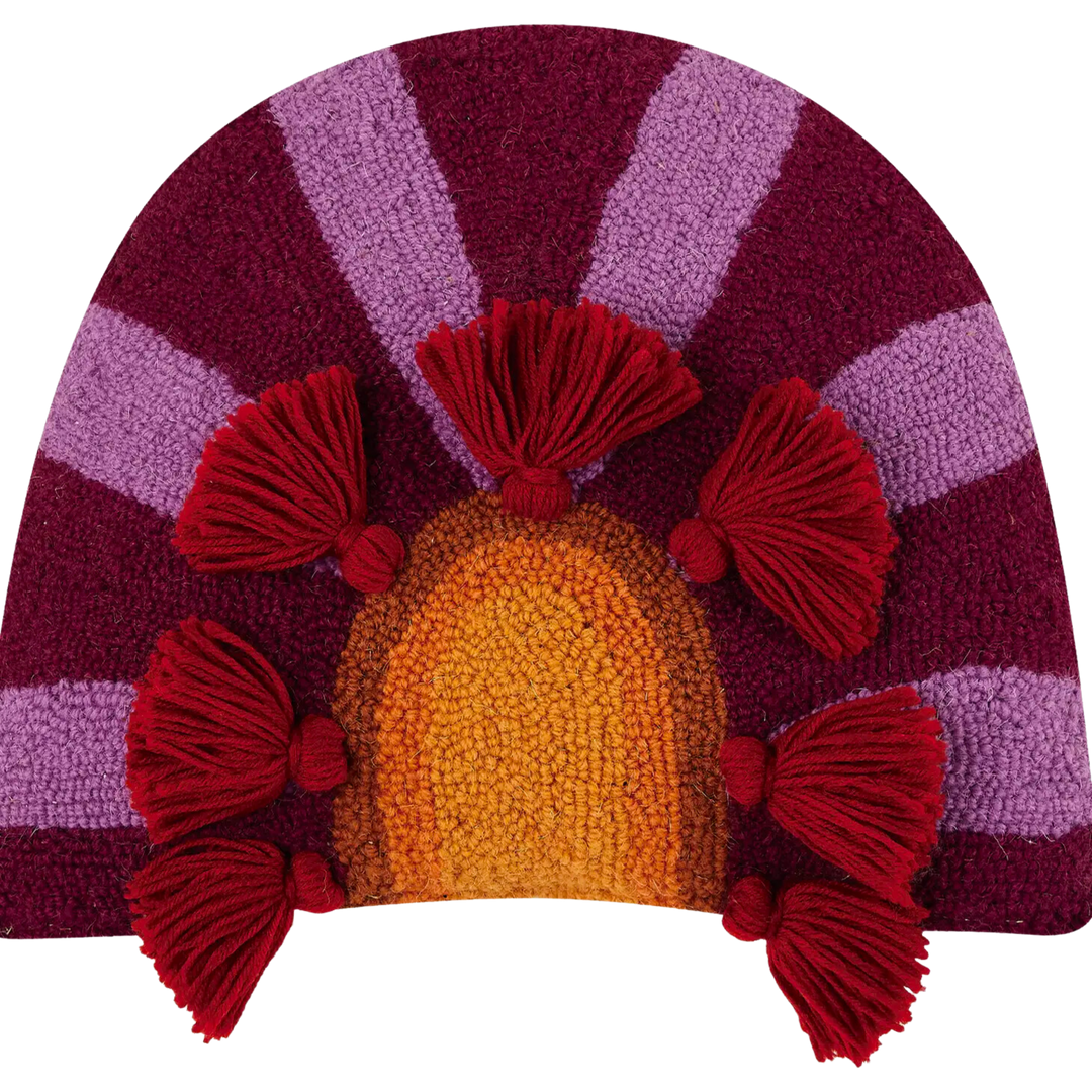 In Bloom with Tassels Hook Pillow