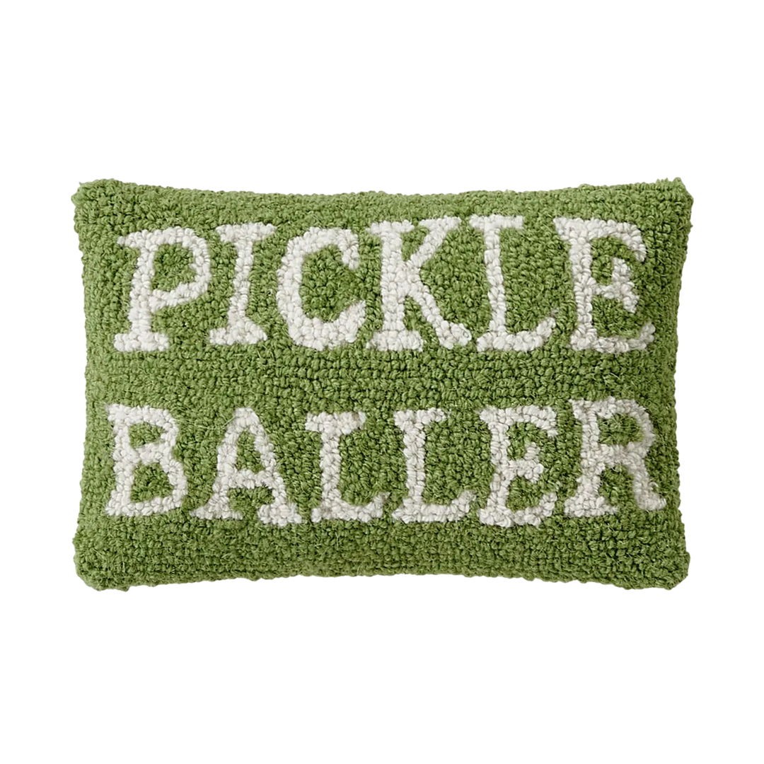 Pickle Baller Hook Pillow
