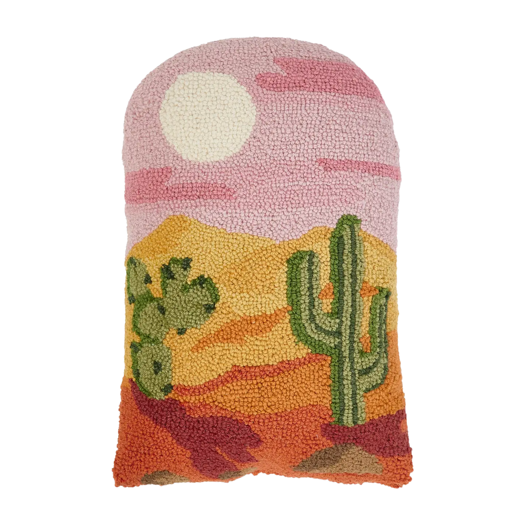 Western Desert Scene Shaped Hook Pillow