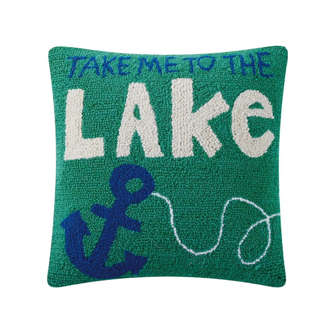 Take Me To the Lake Hook Pillow