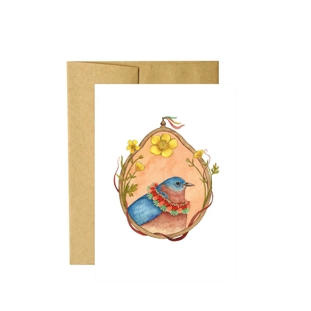 Bluebird of Buttercups Card