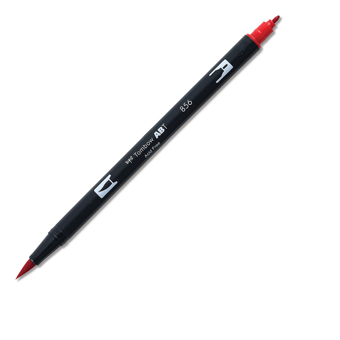 Dual Brush Pen Art Markers - 856 Poppy Red