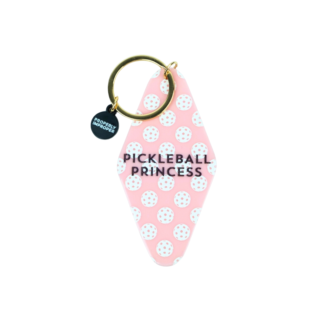 Pickleball Princess Motel Keychain