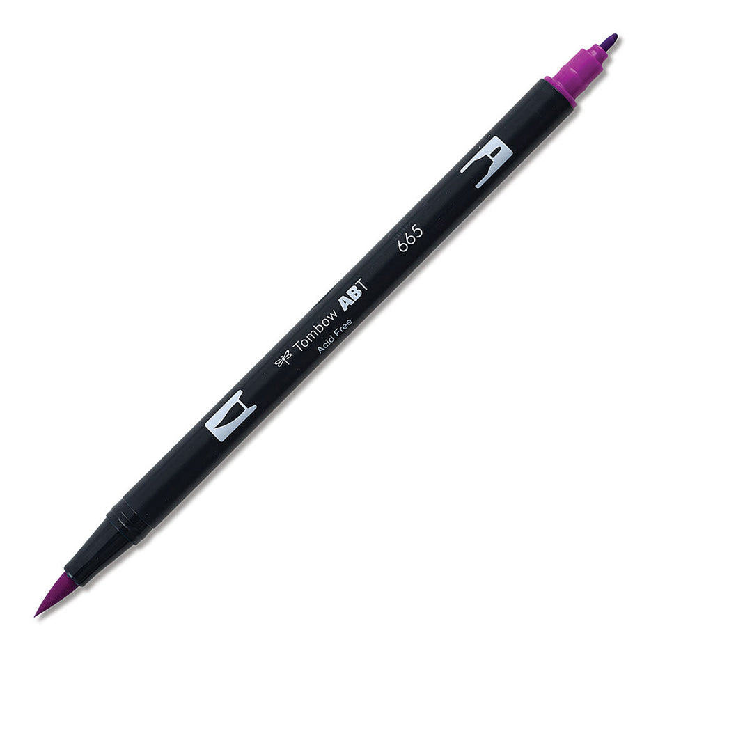 Dual Brush Pen Art Markers - 665 Purple