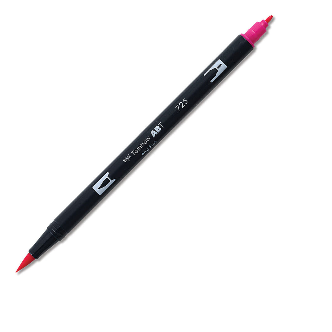 Dual Brush Pen Art Markers - 725 Rhodamine Red