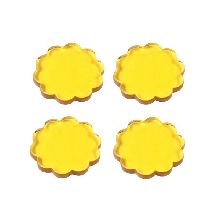 Daisy Glass Coaster - Set of 4