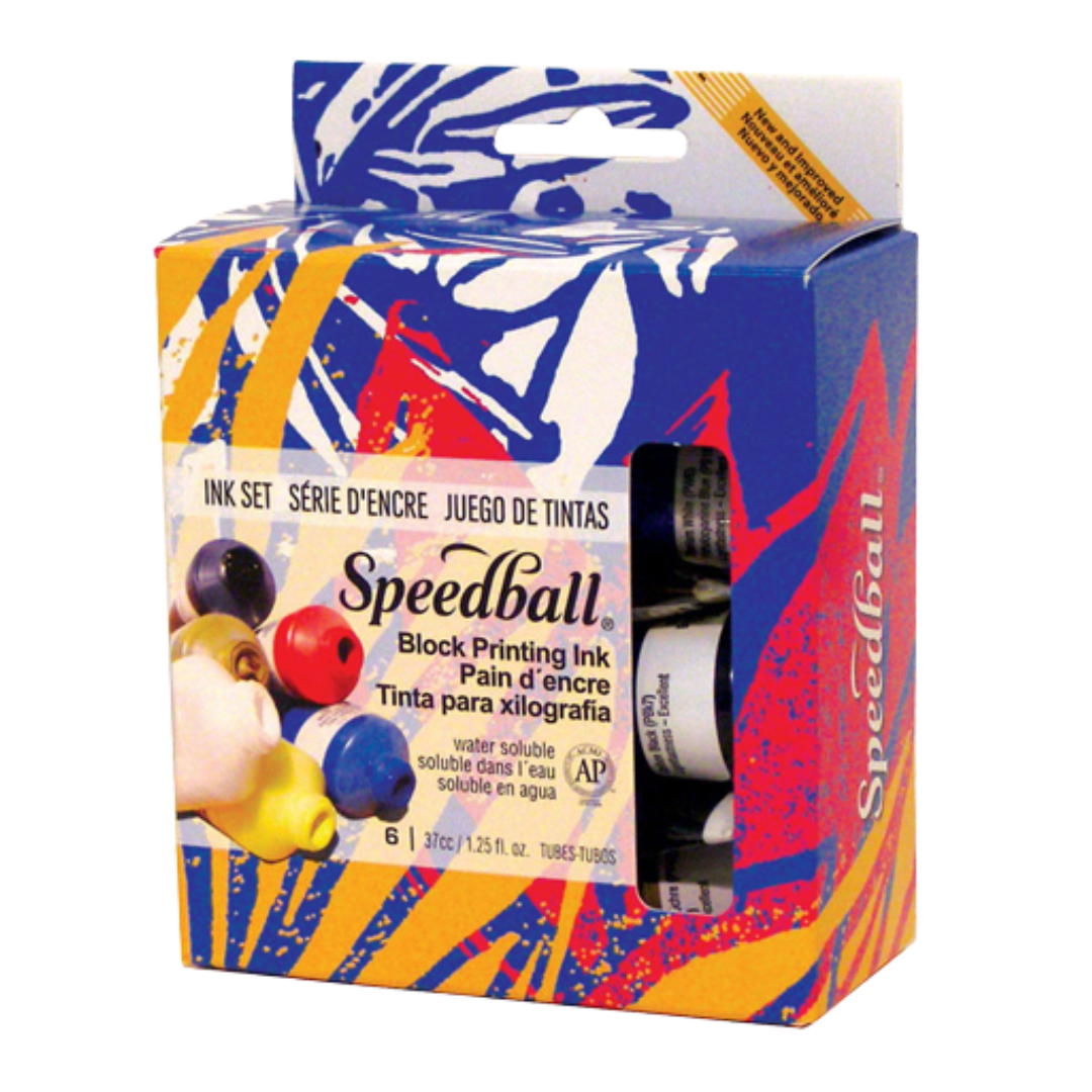 Speedball Water-Soluble Block Printing Ink Set