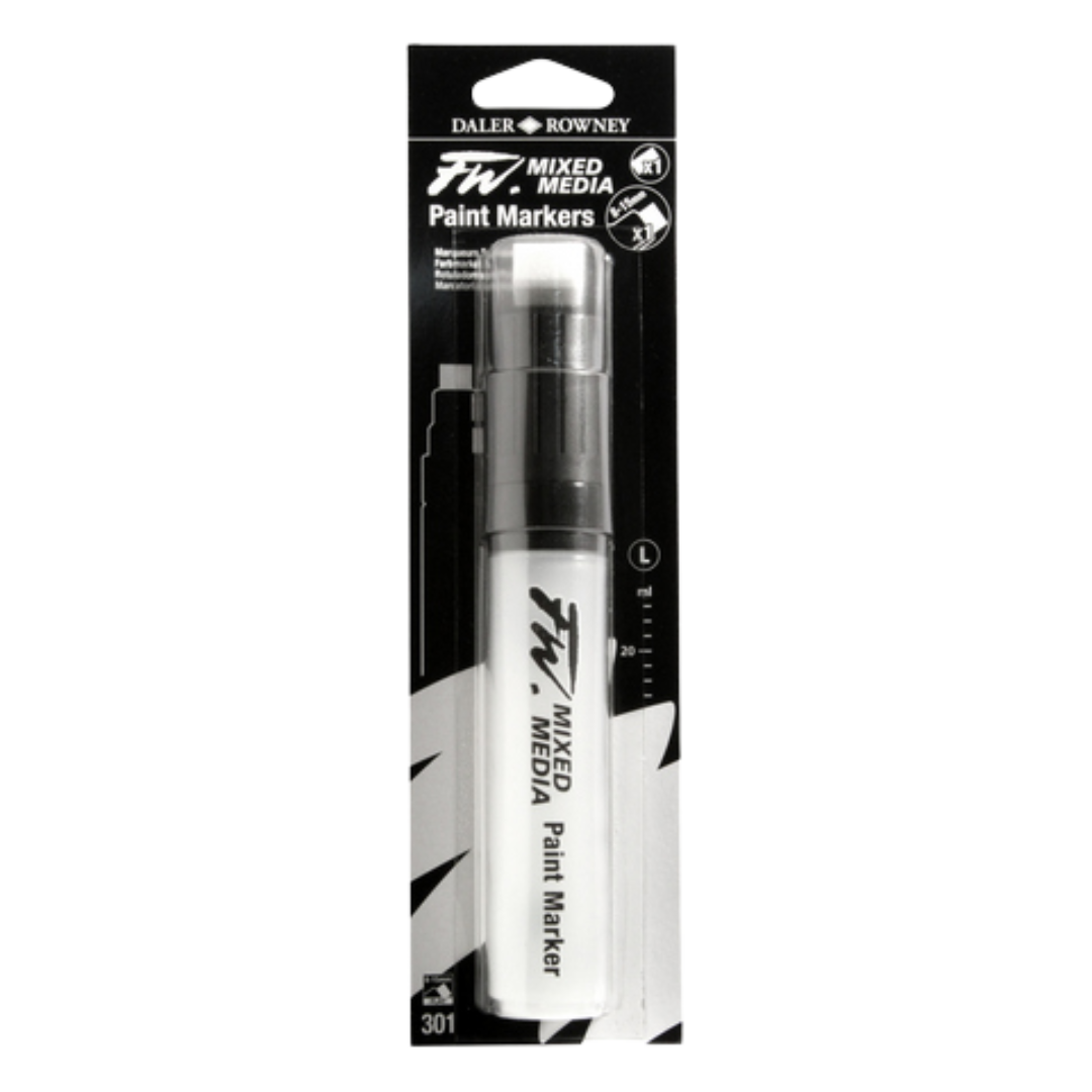 FW Empty Large Marker W/8-15mm Flat Nib