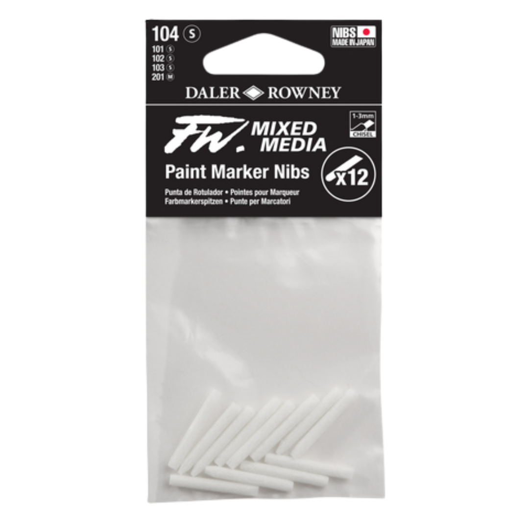 FW 1-3MM Chisel Tip Nibs 12pcs