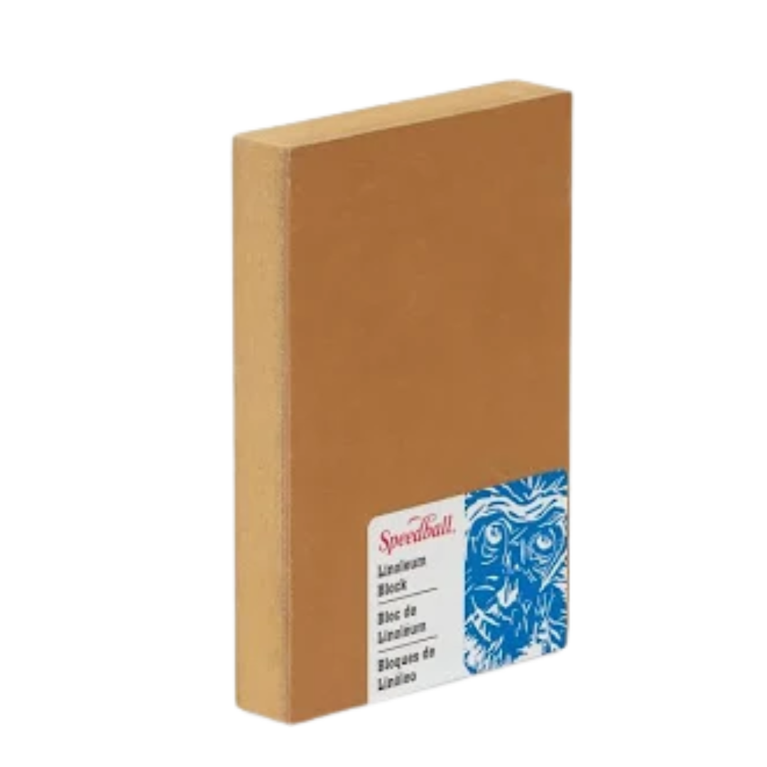 Linoleum Block Smokey Tan - 4x6"