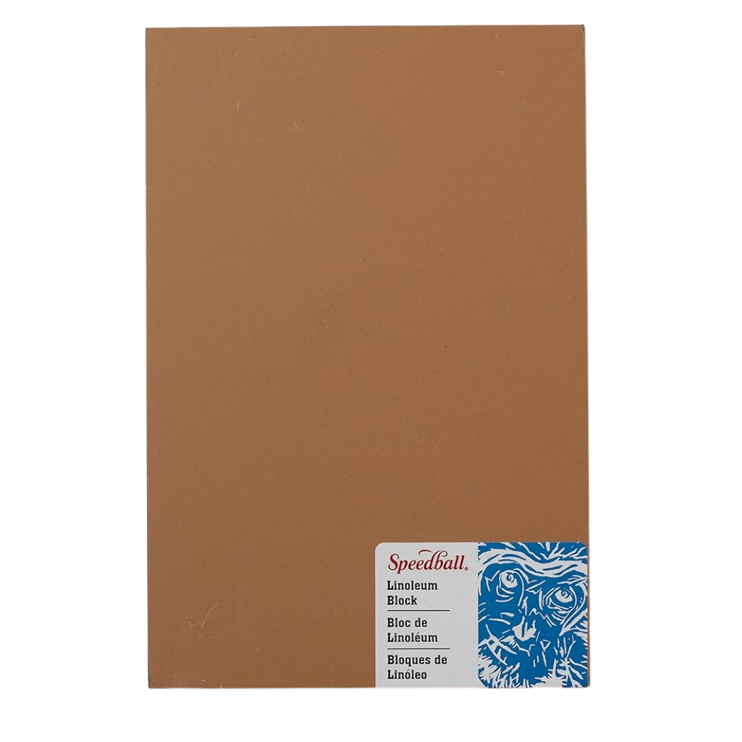 Linoleum Block Smokey Tan 6X9