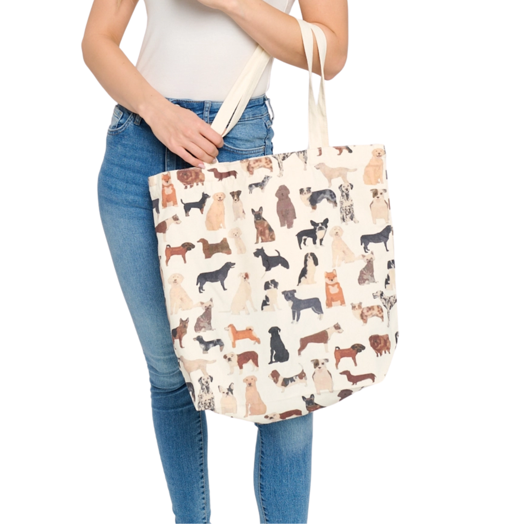 Puppy Pals Print Tote Bag
