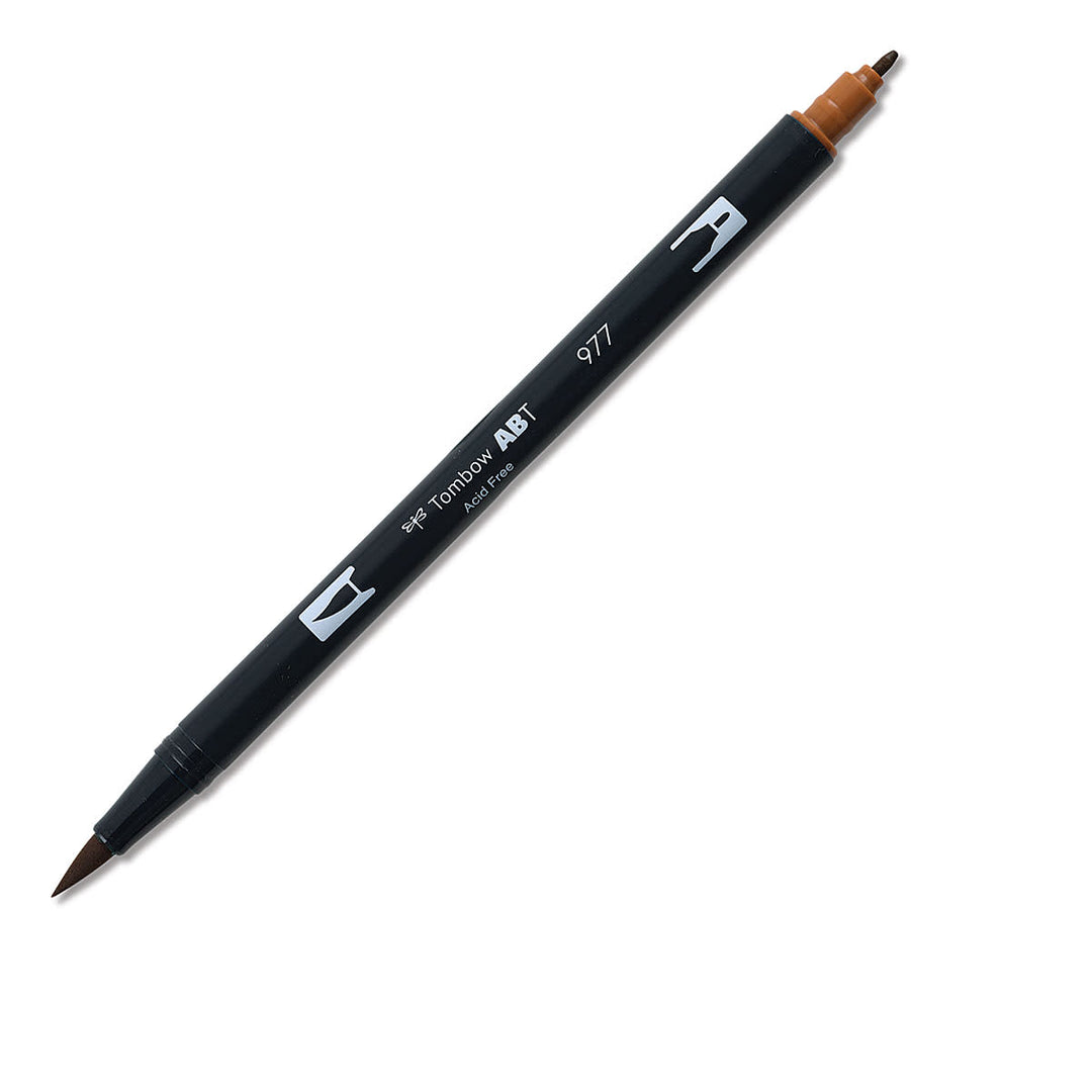 Dual Brush Pen Art Markers - 977 Saddle Brown