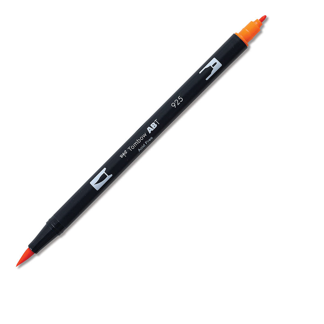 Dual Brush Pen Art Markers - 925 Scarlet Red