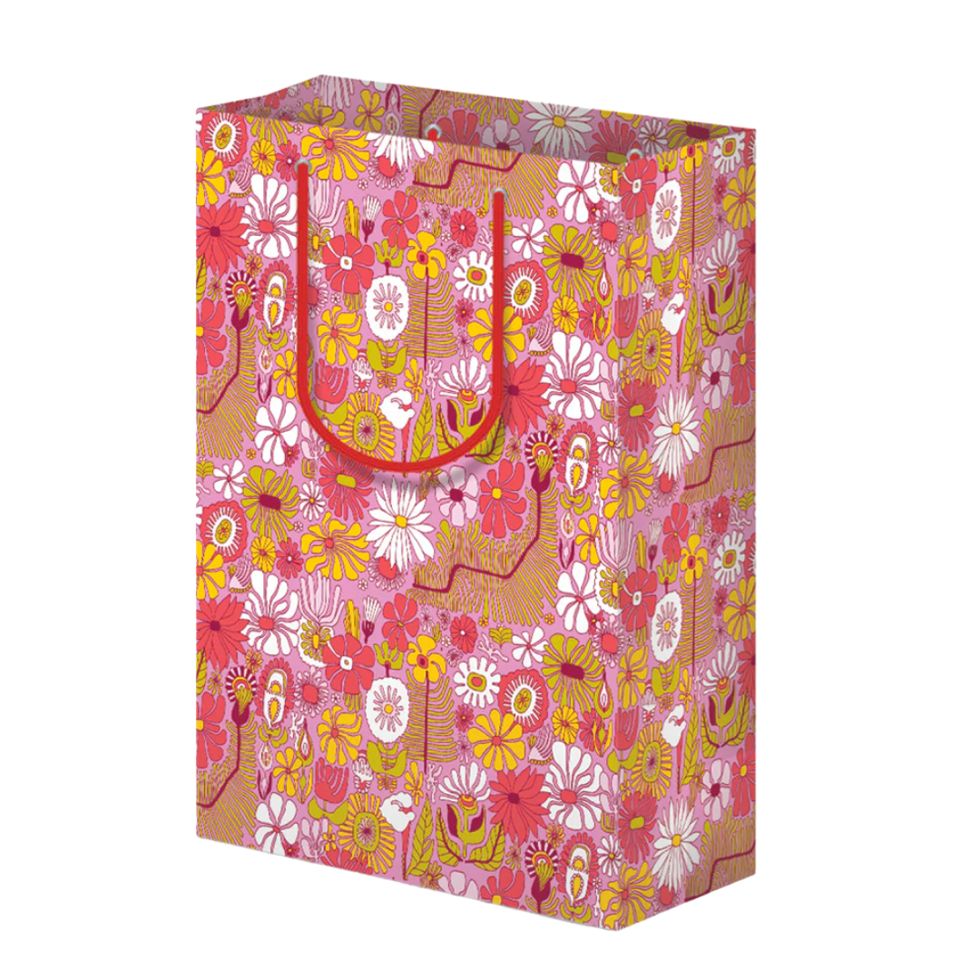 Trippy Floral Gift Bag