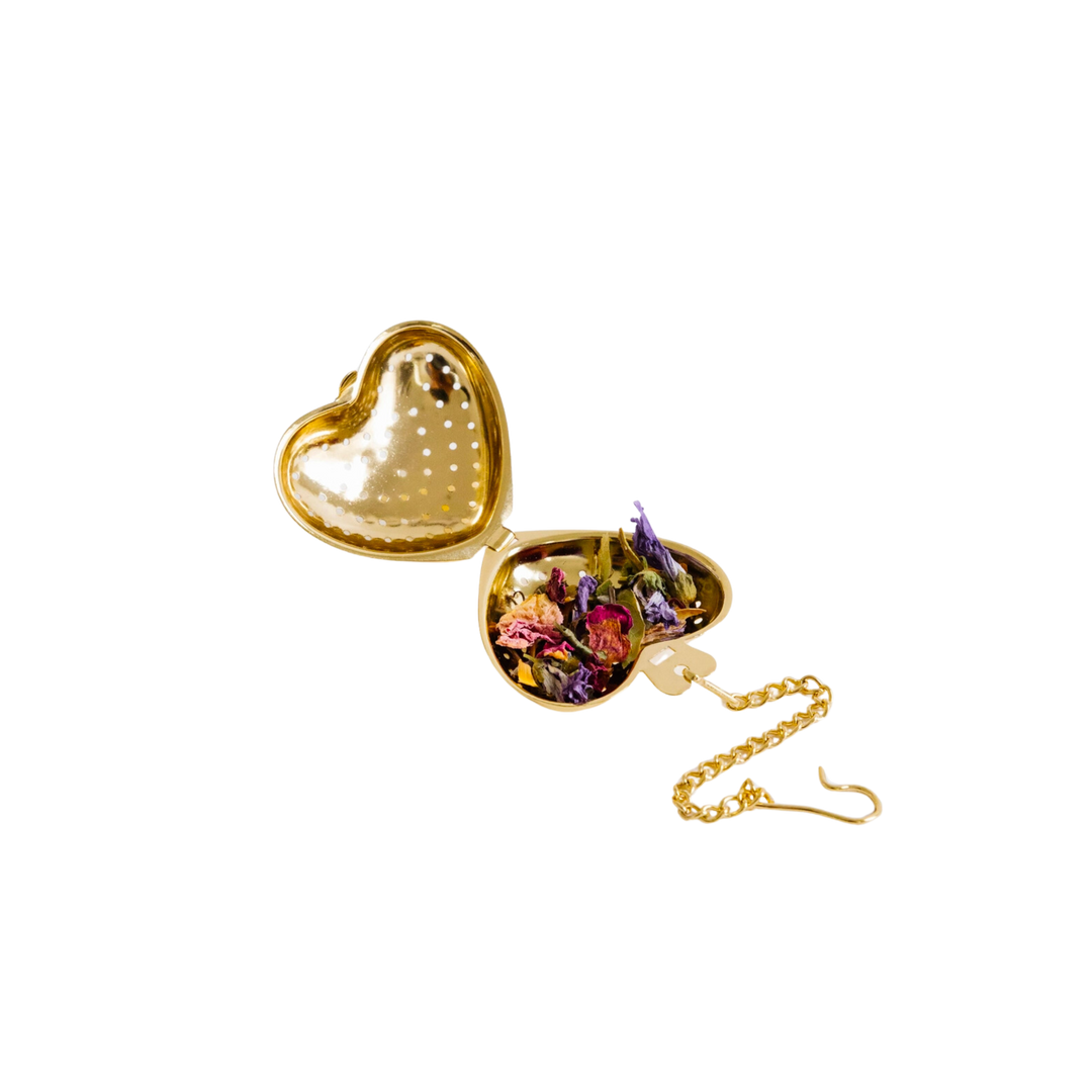 Gold Heart Tea Infuser