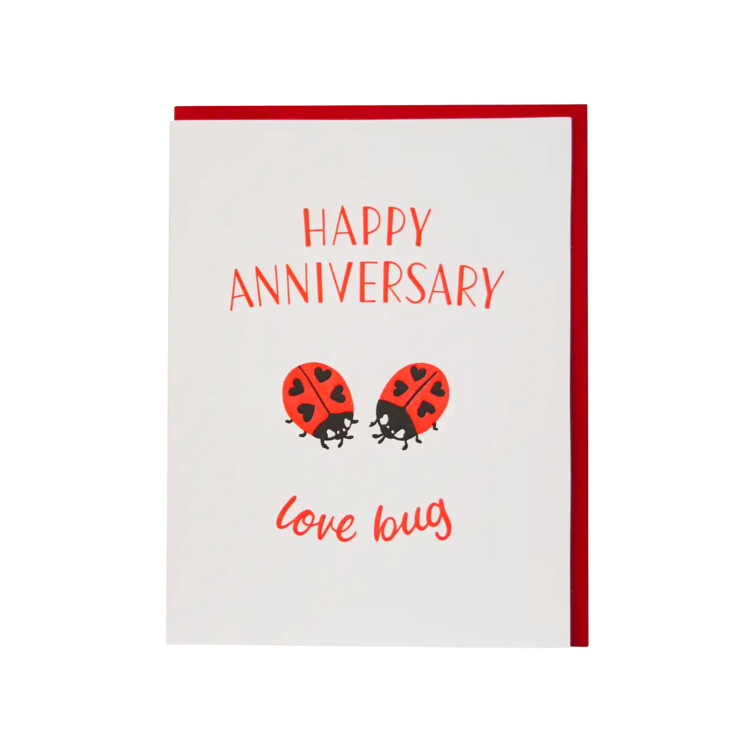 Little Ladybugs Anniversary Card