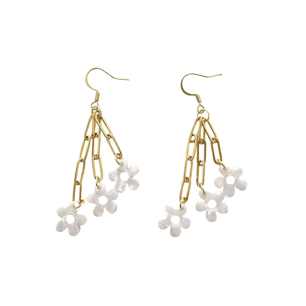 Bloom Earrings - Pearl