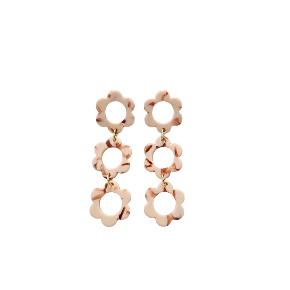 Delilah Earrings - Peach