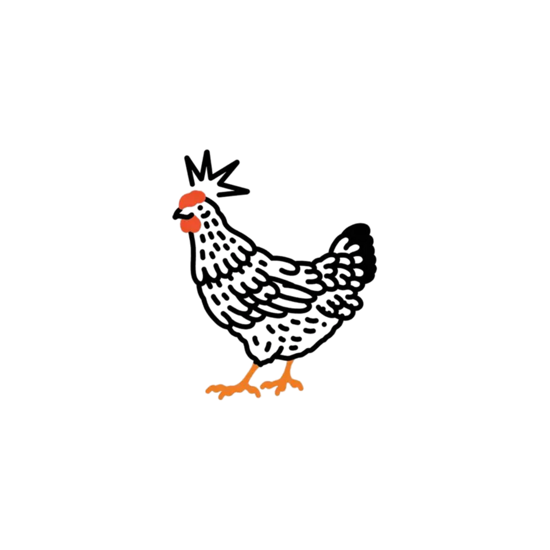 Chicken Tattoo Pair