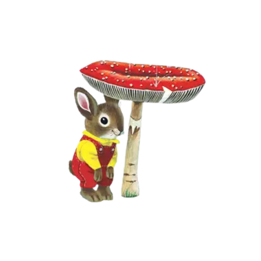 Toadstool Bunny Tattoo Pair