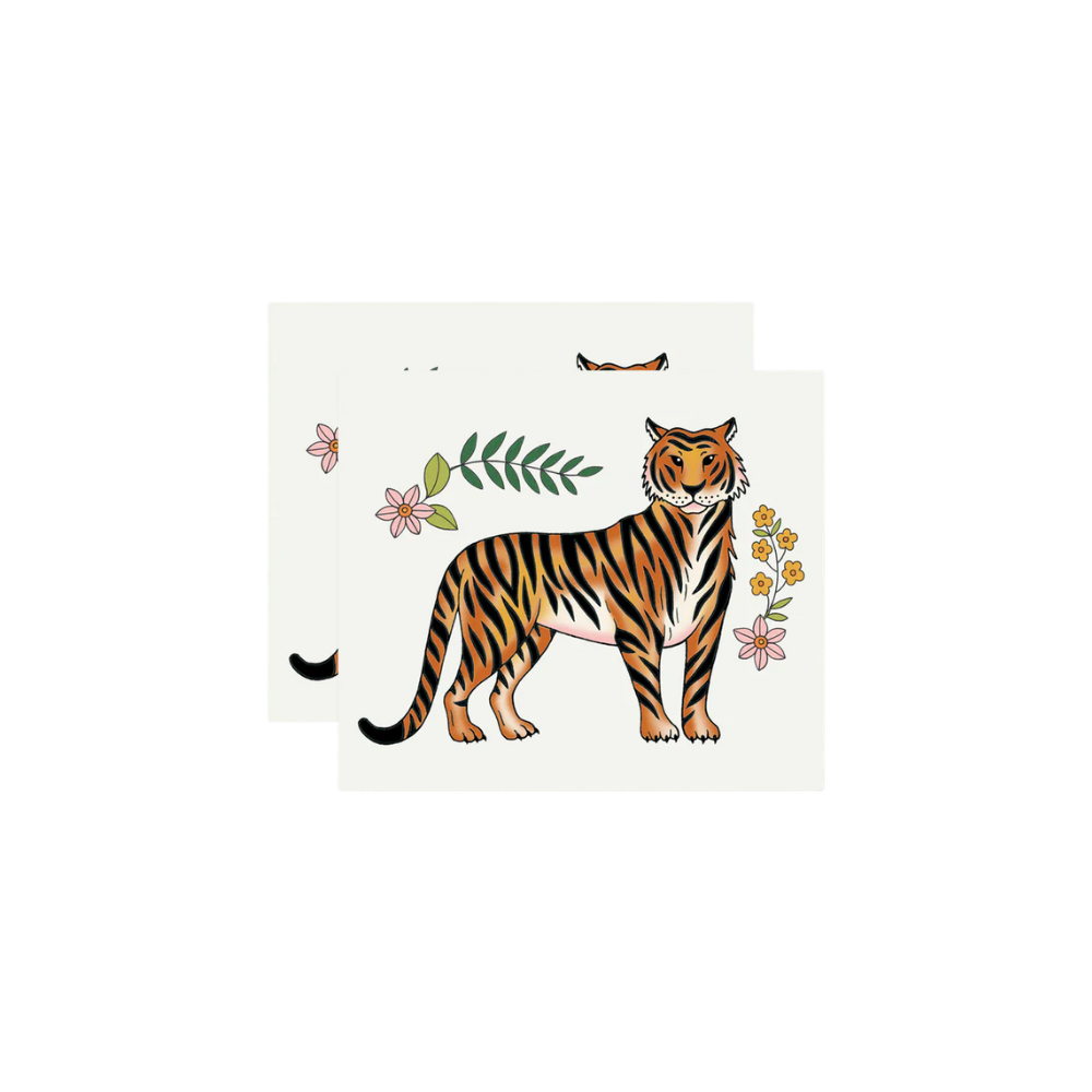 Regal Tiger Tattoo Pair