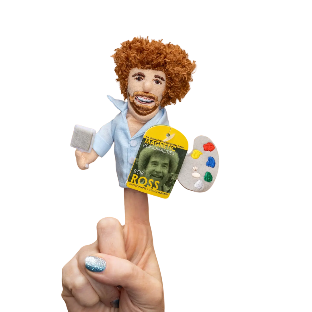Bob Ross Finger Puppet