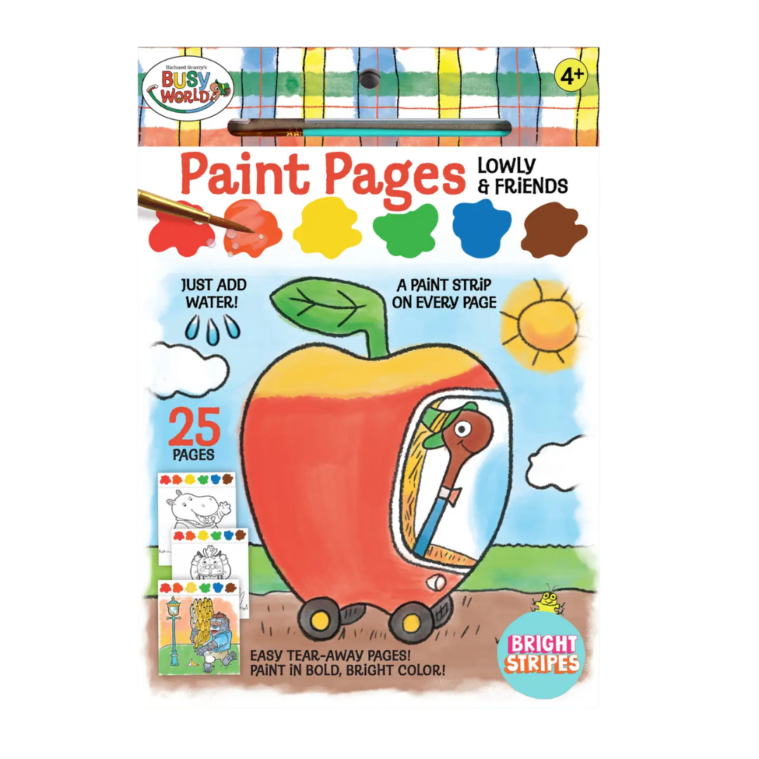 Paint Pages- Busy Town Lowly & Friends