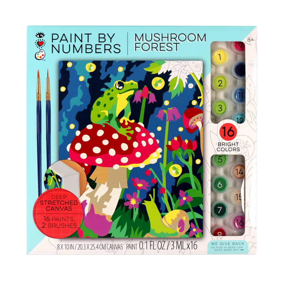 Iheartart Paint By Numbers Frog & Mushroom