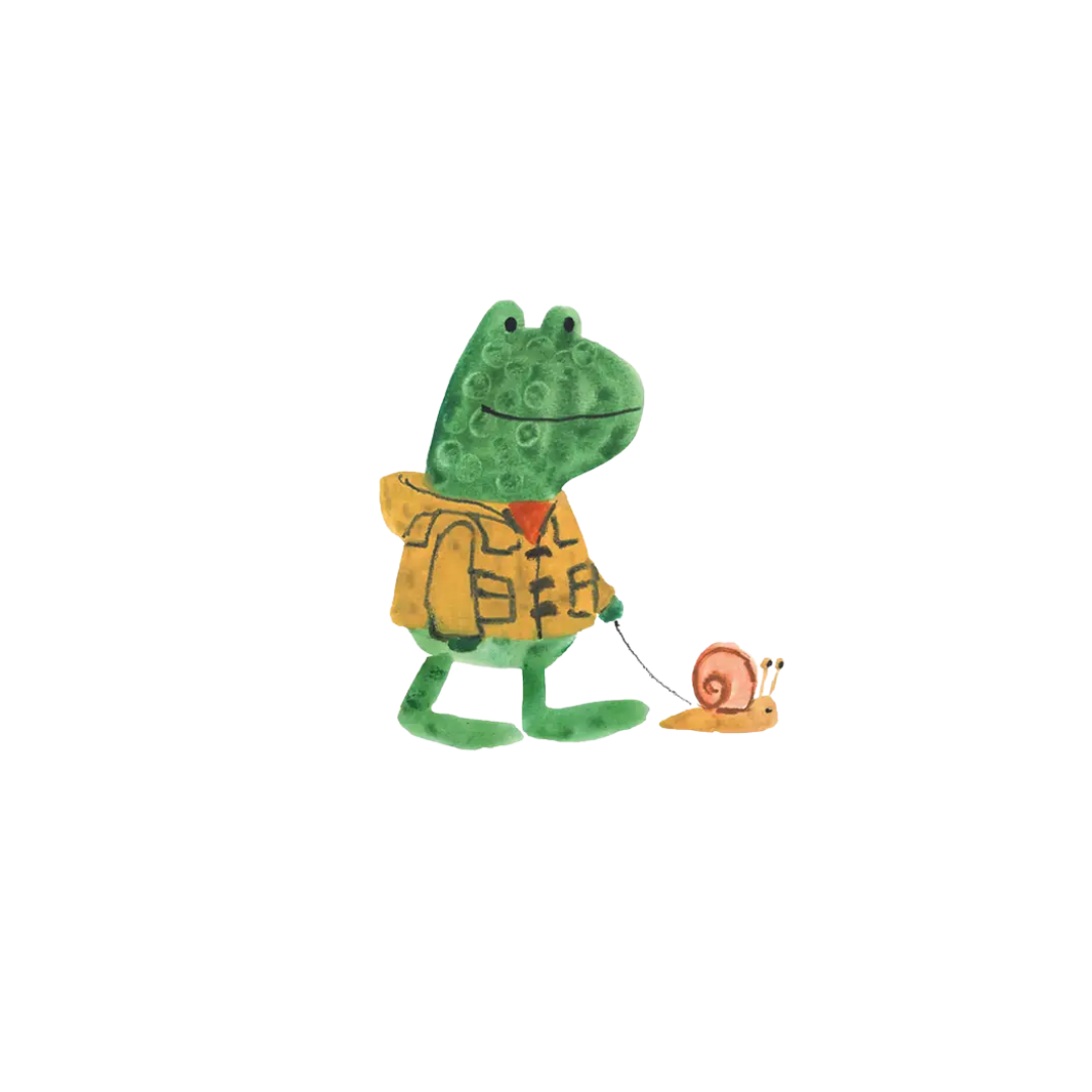 Frog & Snail Tattoo Pair