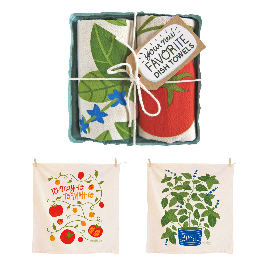 Tomato Basil - Dish Towel Set of 2